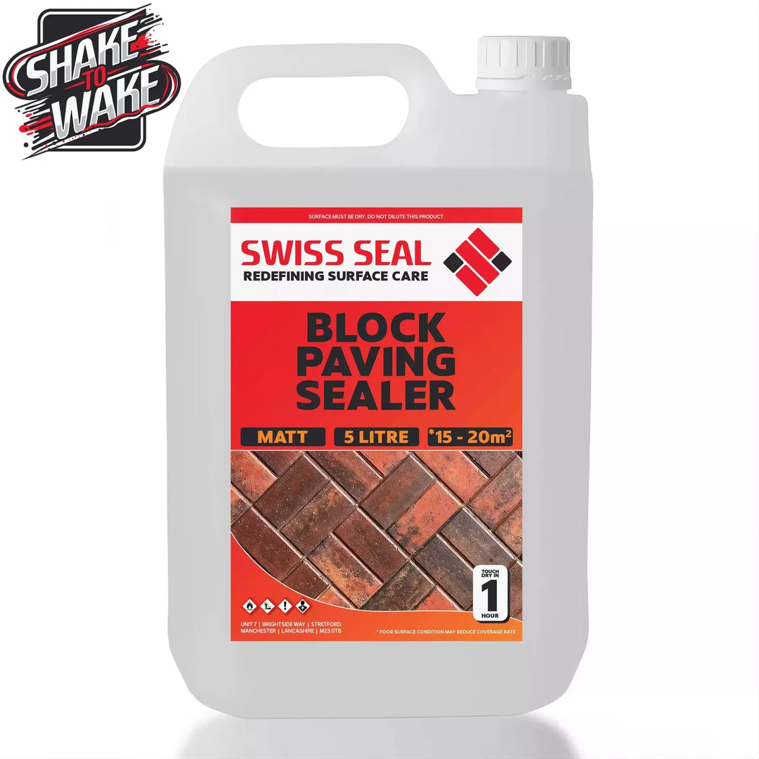 Swiss Seal Block Paving Sealer Shake to Wake