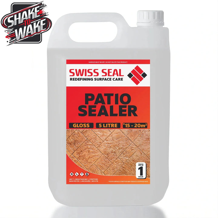 Swiss Seal Patio Sealer Gloss Shake to Wake