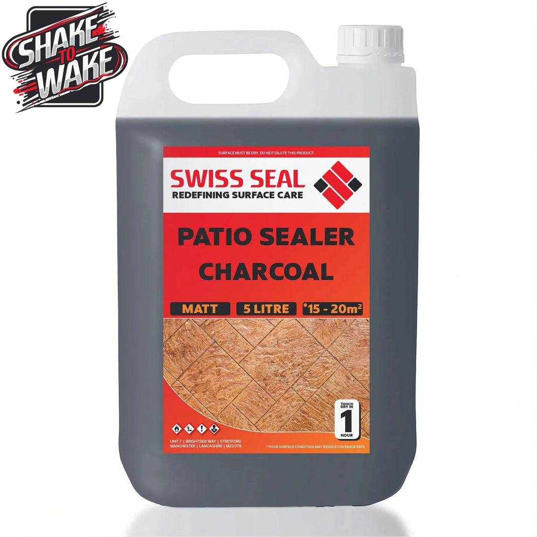 Swiss Seal Patio Sealer Charcoal Shake to Wake