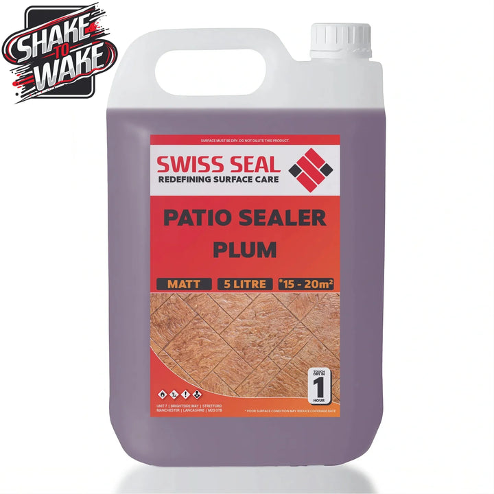 Swiss Seal Patio Sealer Plum Shake to Wake