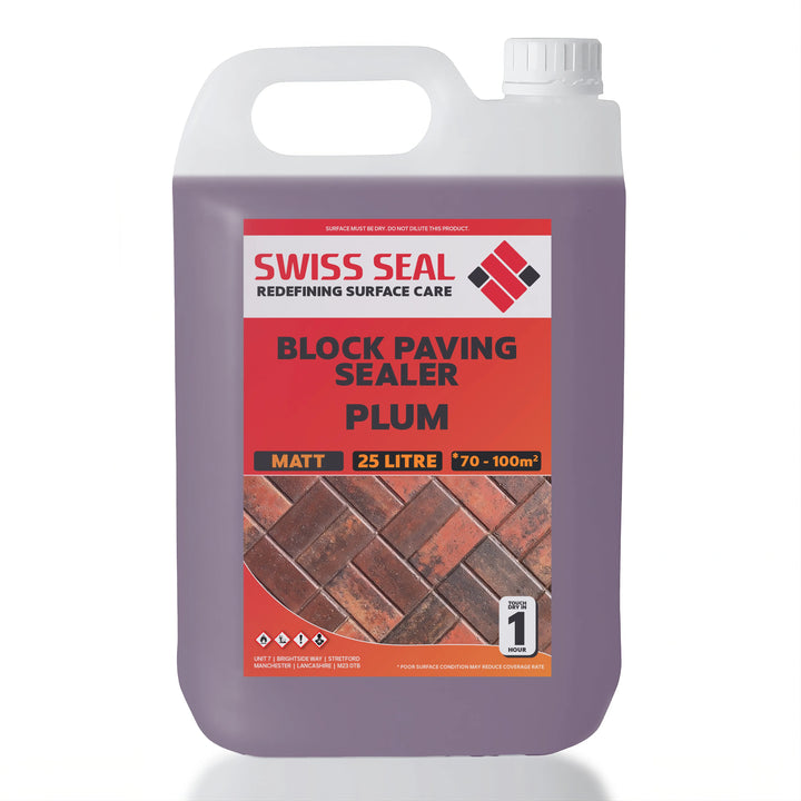 Block Paving Tinted Sealer / Renovator High Solids – Plum