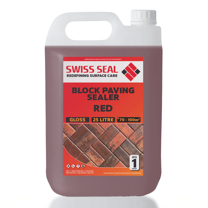 Block Paving Tinted Sealer / Renovator High Solids – Red