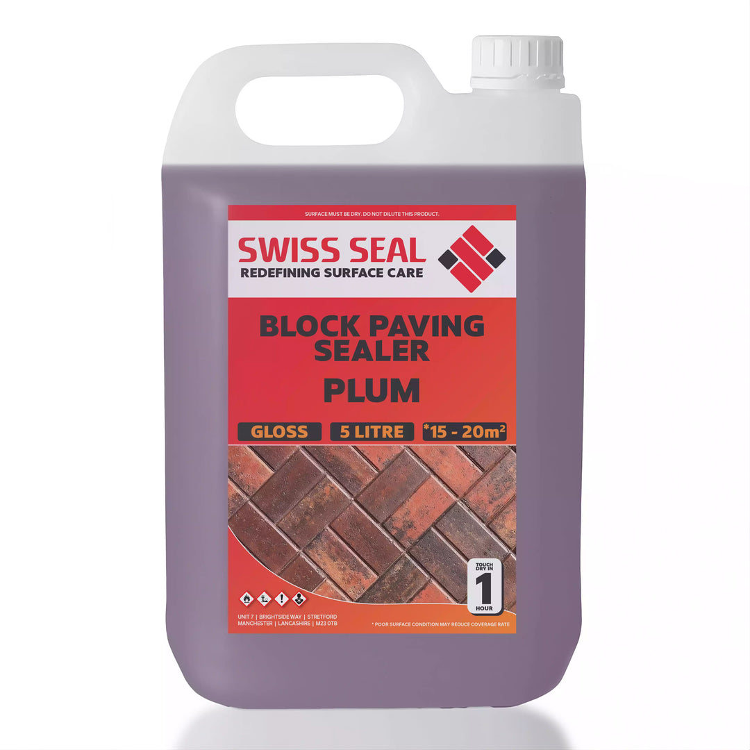 Block Paving Tinted Sealer / Renovator High Solids – Plum