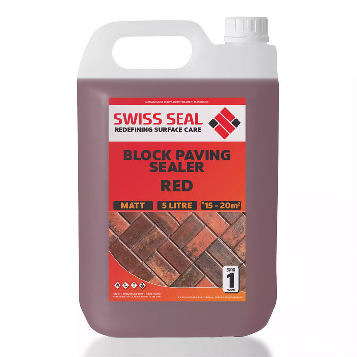 Block Paving Tinted Sealer / Renovator High Solids – Red