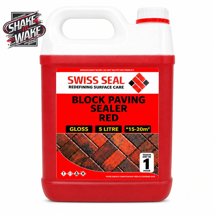 Block Paving Tinted Sealer / Renovator High Solids – Red