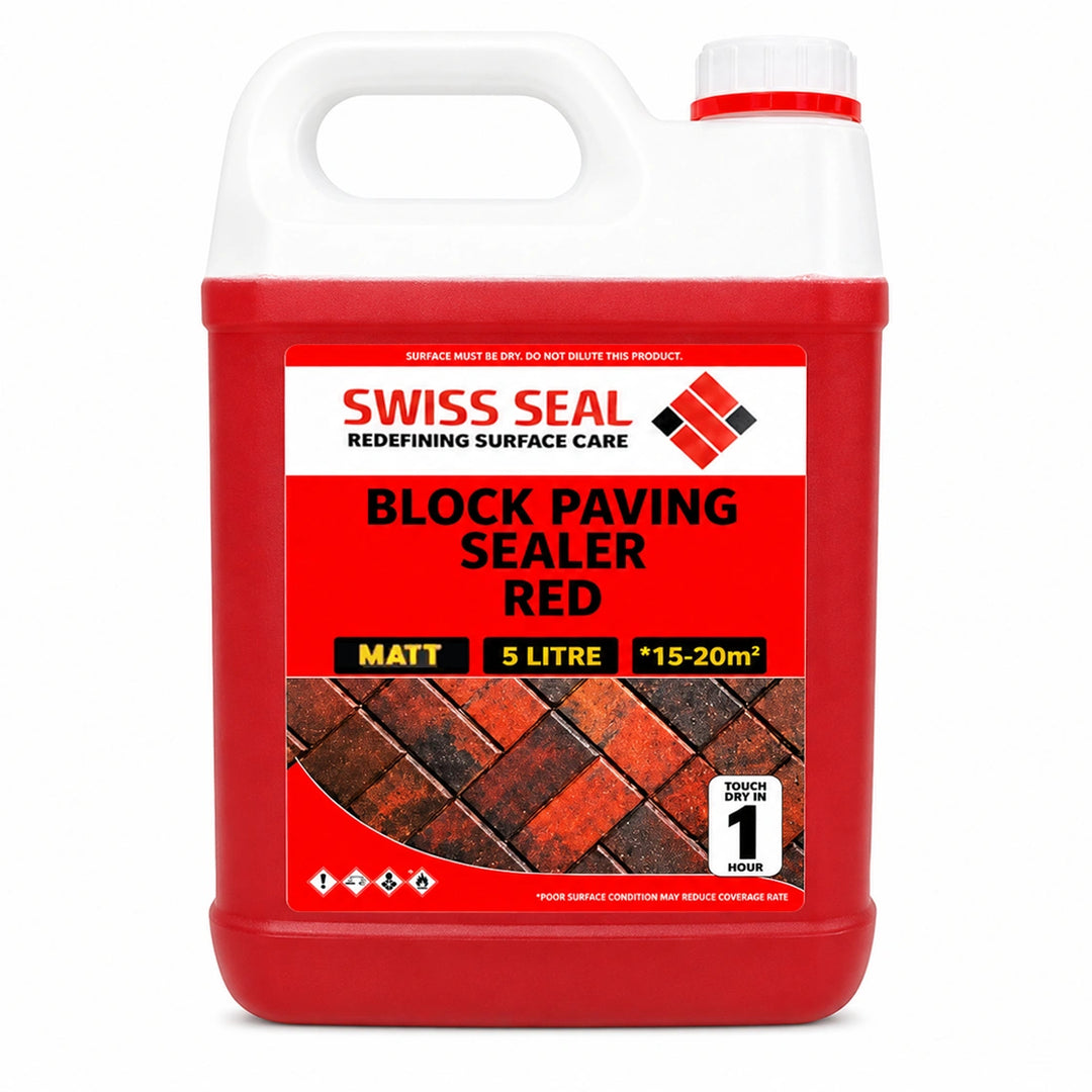 Block Paving Tinted Sealer / Renovator High Solids – Red