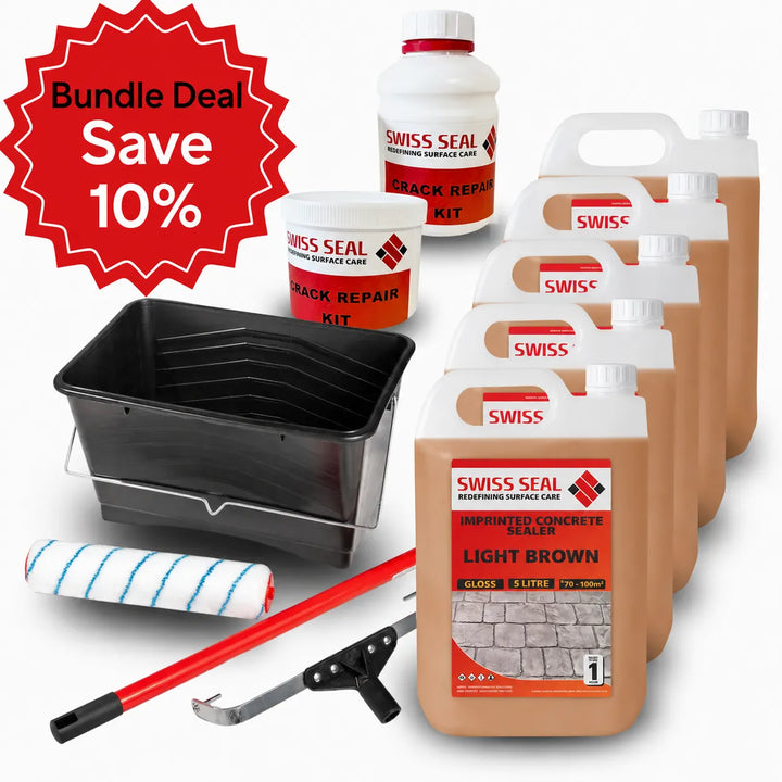 3 in 1 Concrete Care Kit - Light Brown