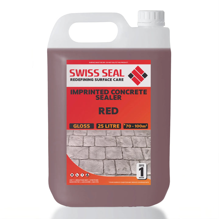 Imprinted Concrete Tinted Sealer / Renovator – Red