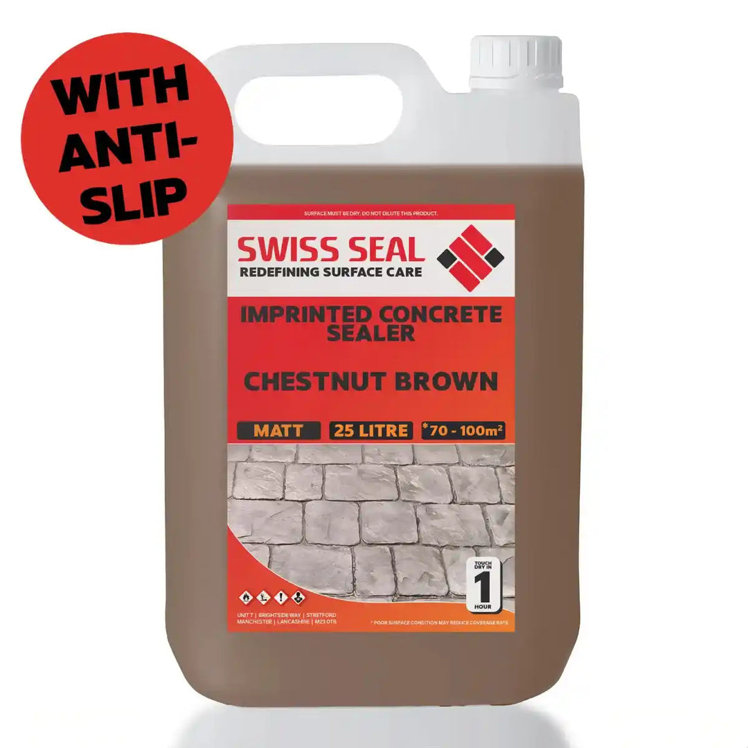 Imprinted Concrete Tinted Sealer / Renovator – Chestnut Brown