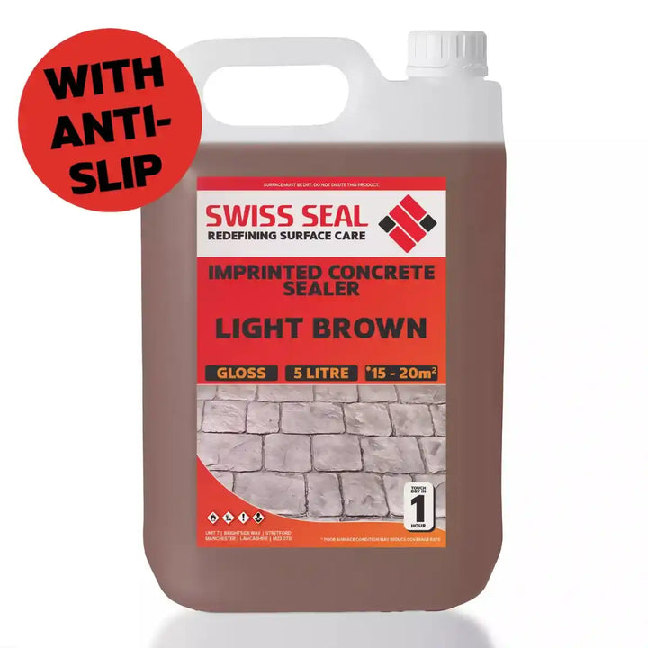 Imprinted Concrete Tinted Sealer / Renovator – Light Brown