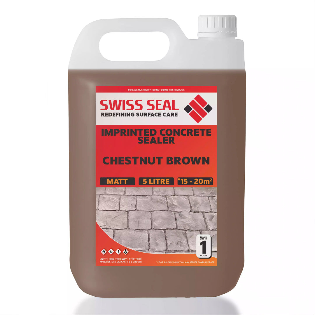 Imprinted Concrete Tinted Sealer / Renovator – Chestnut Brown