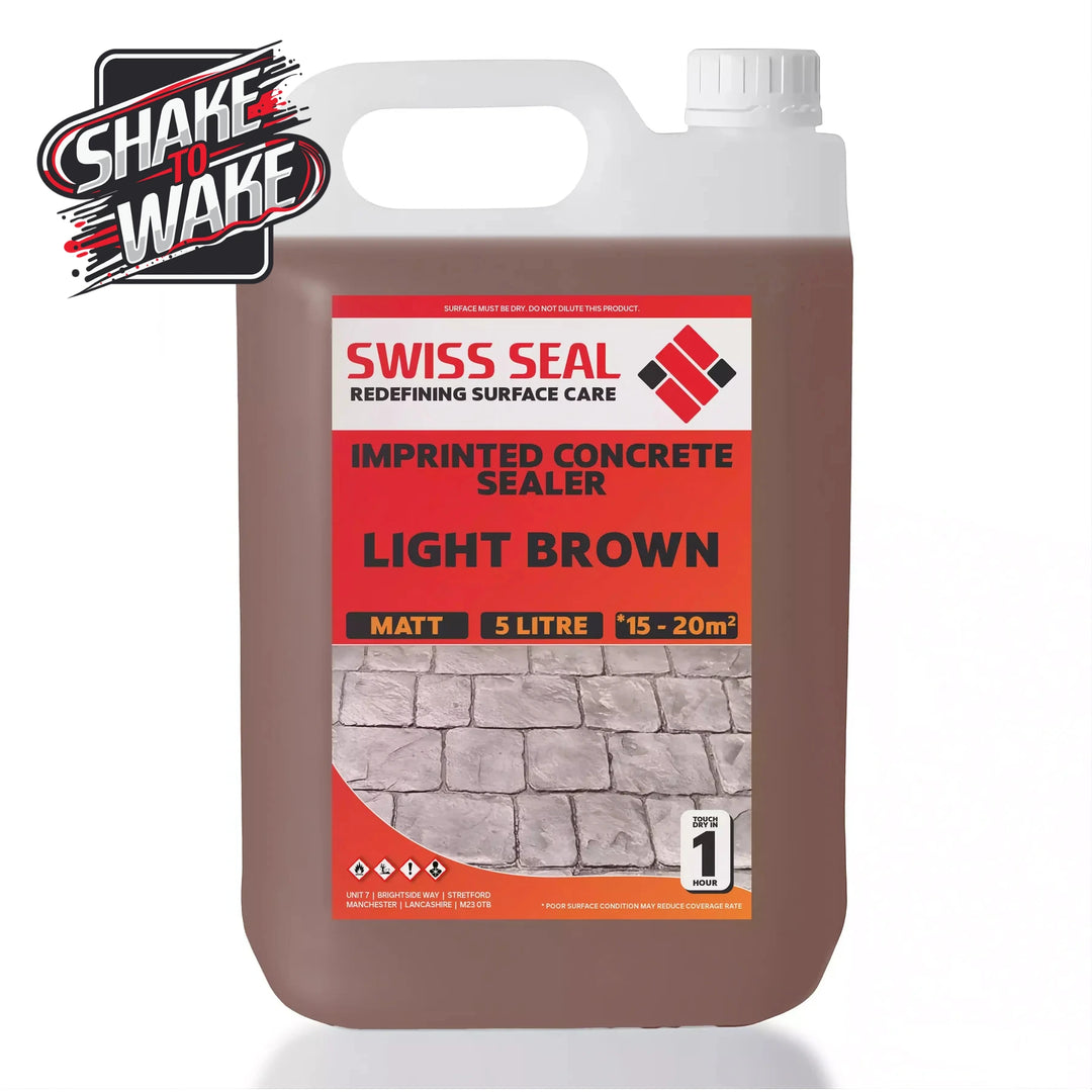 Imprinted Concrete Tinted Sealer / Renovator – Light Brown