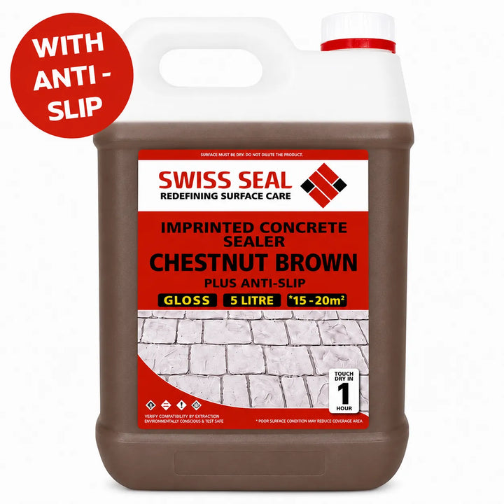 Imprinted Concrete Tinted Sealer / Renovator – Chestnut Brown
