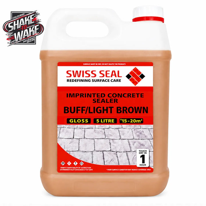Imprinted Concrete Tinted Sealer / Renovator – Light Brown