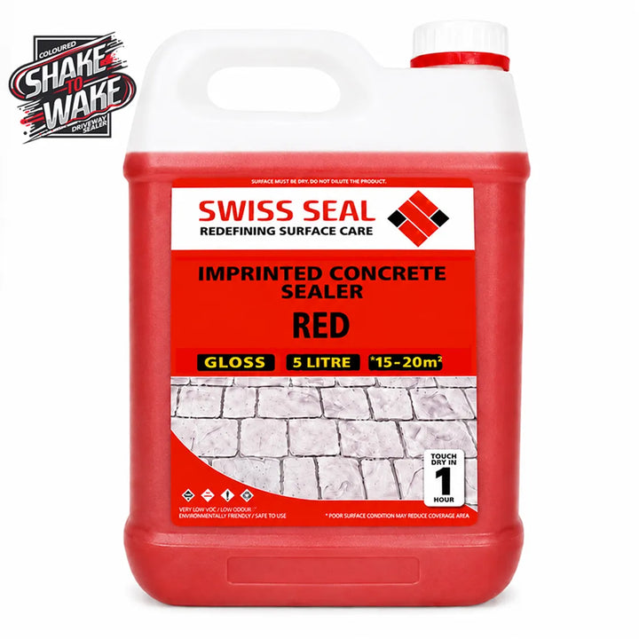 Imprinted Concrete Tinted Sealer / Renovator – Red