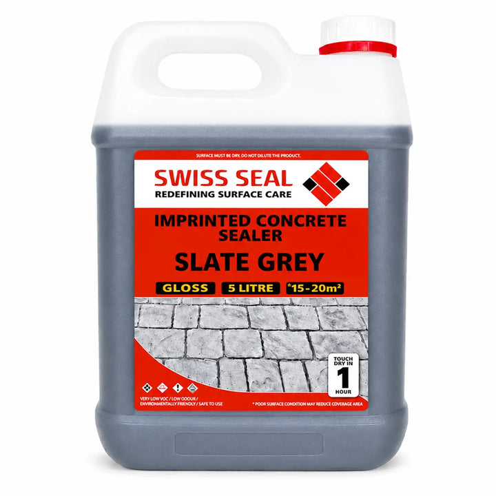 Imprinted Concrete Tinted Sealer / Renovator – Slate Grey