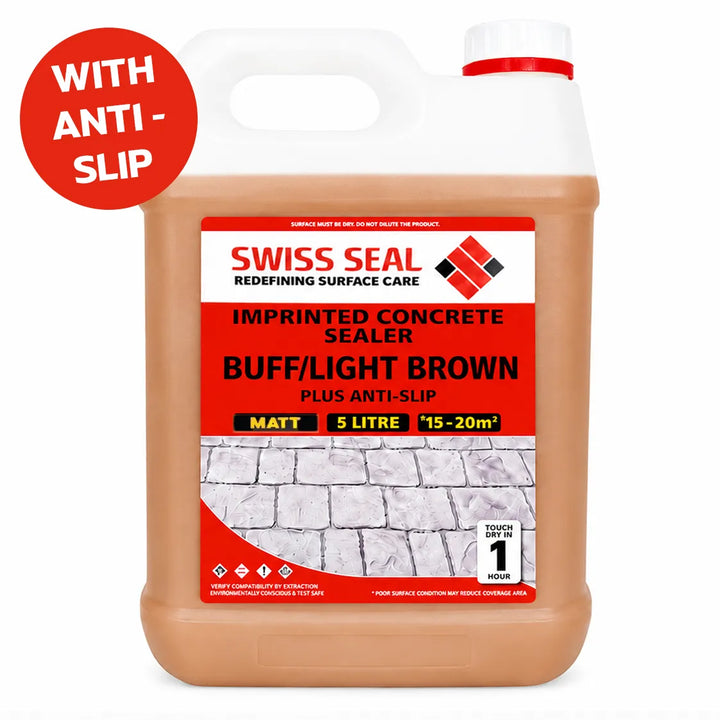 Imprinted Concrete Tinted Sealer / Renovator – Light Brown