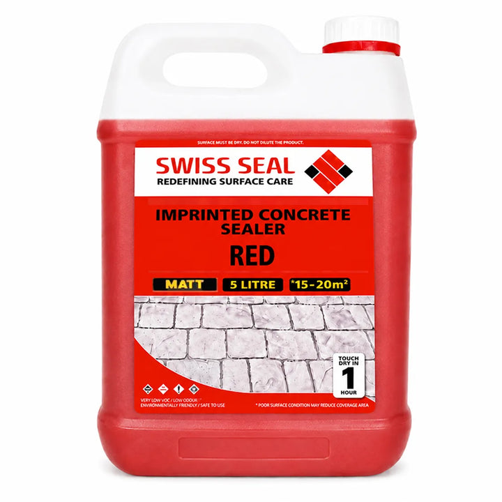 Imprinted Concrete Tinted Sealer / Renovator – Red