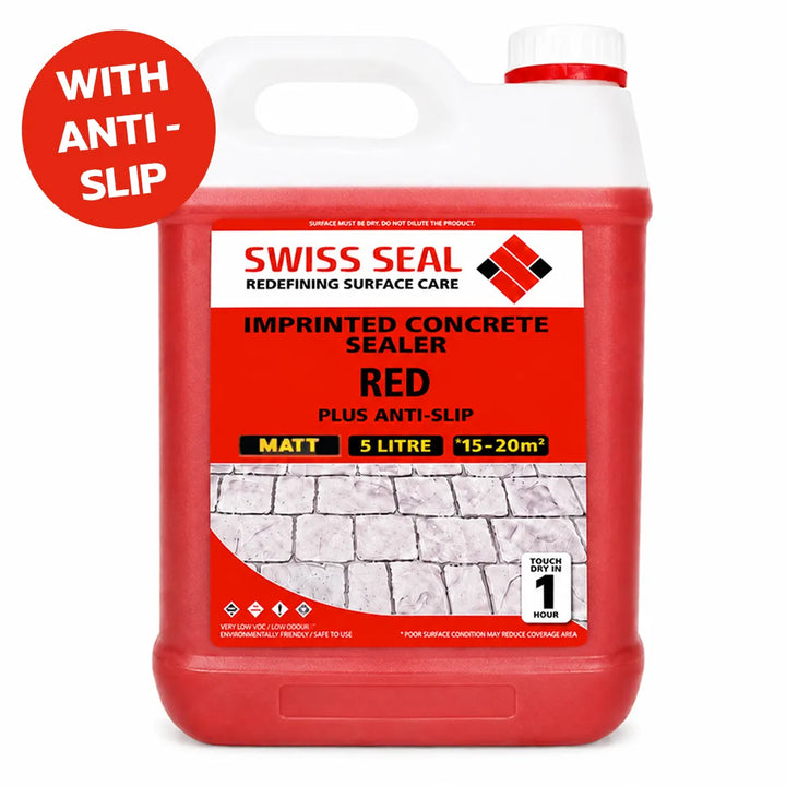 Imprinted Concrete Tinted Sealer / Renovator – Red