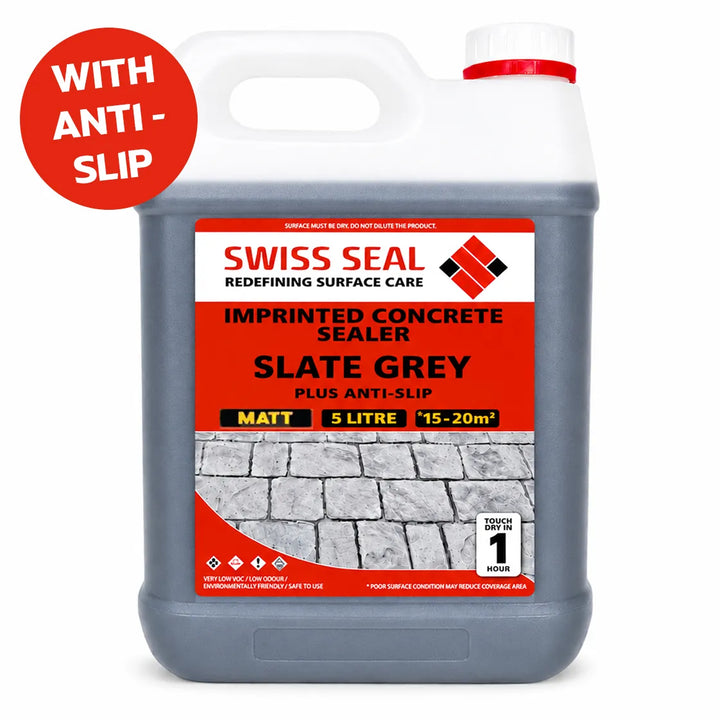 Imprinted Concrete Tinted Sealer / Renovator – Slate Grey