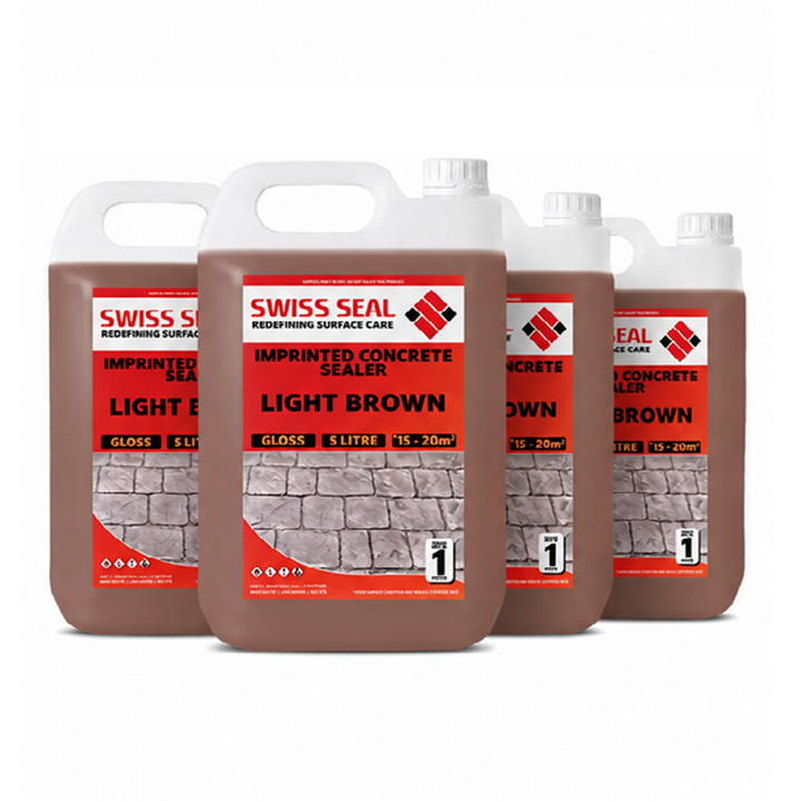 Imprinted Concrete Tinted Sealer / Renovator – Light Brown