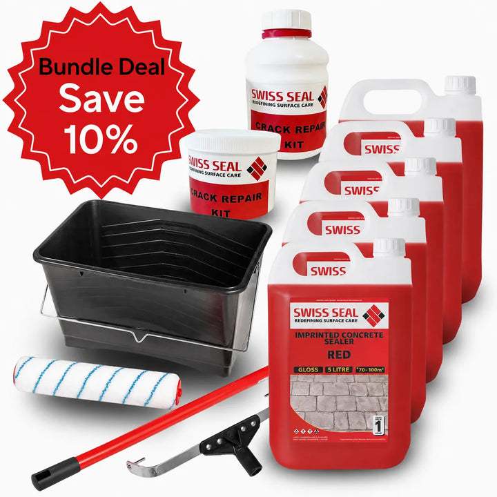 3 in 1 Concrete Care Kit - Red