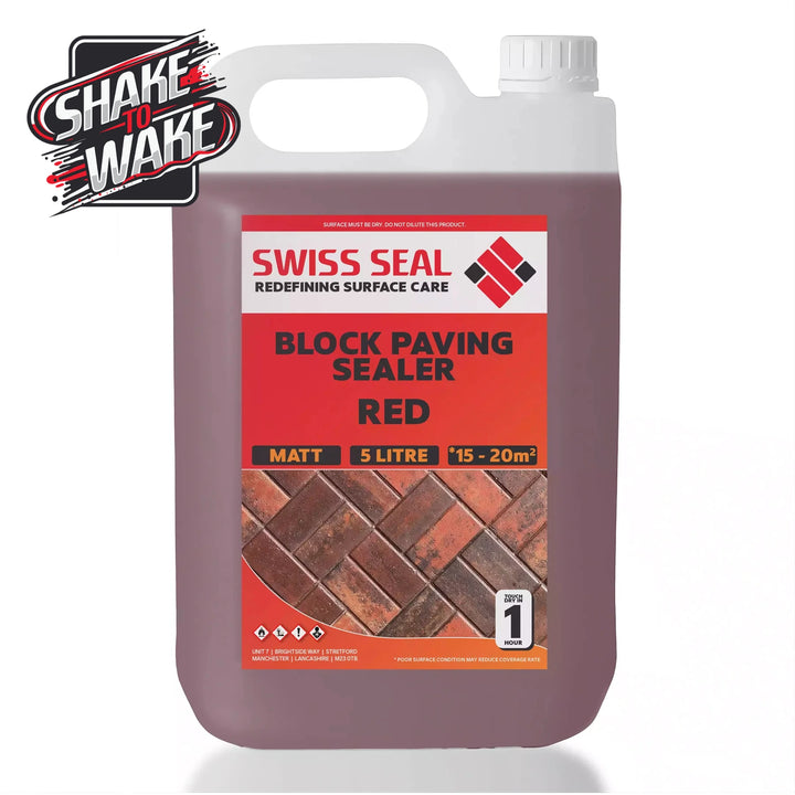 Block Paving Tinted Sealer / Renovator High Solids – Red